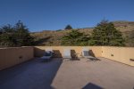 Rooftop deck sits high above the sleepy surfer town